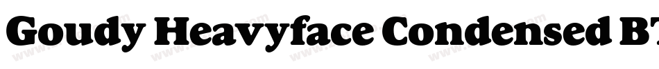 Goudy Heavyface Condensed BT字体转换